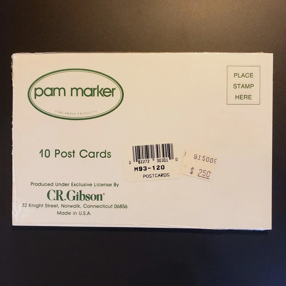 Vintage Pam Marker Gibson Christmas Greetings Blank‎ Postcards NEW